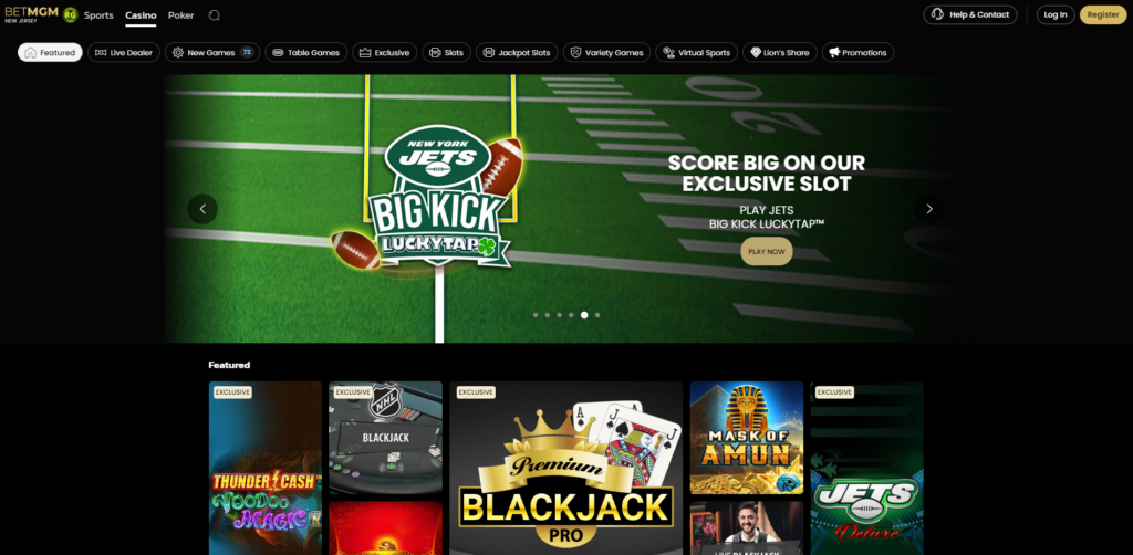 BetMGM NJ Online Casino Overview