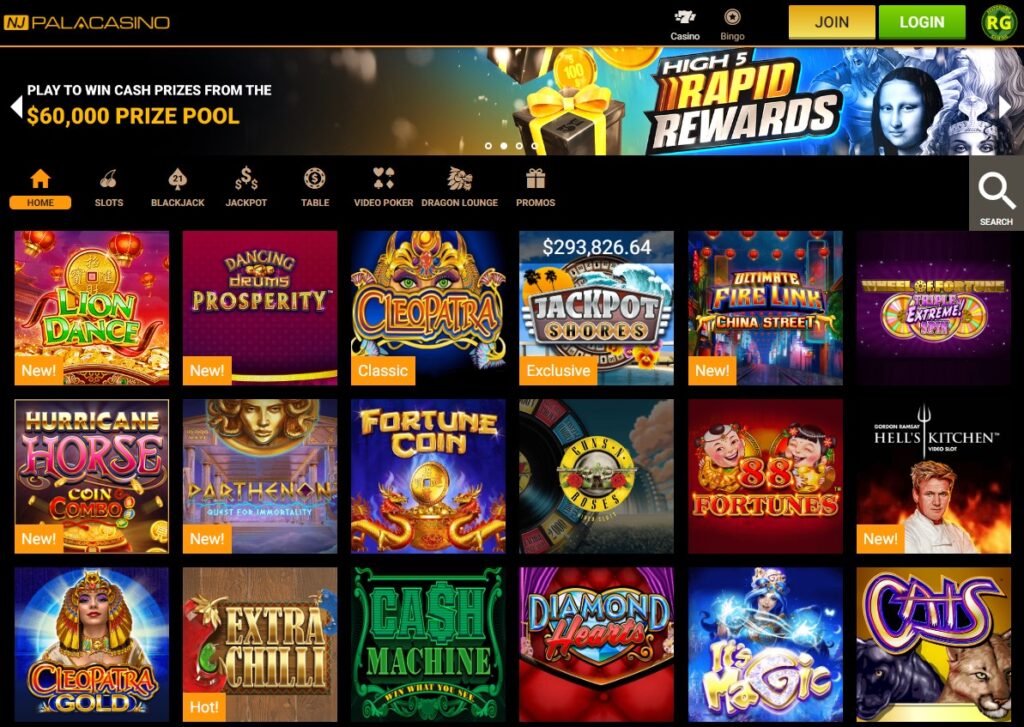 Pala Casino NJ Games and Slots