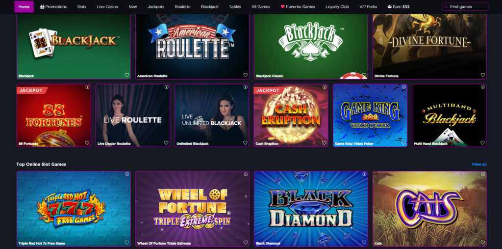 Stardust NJ Casino Games