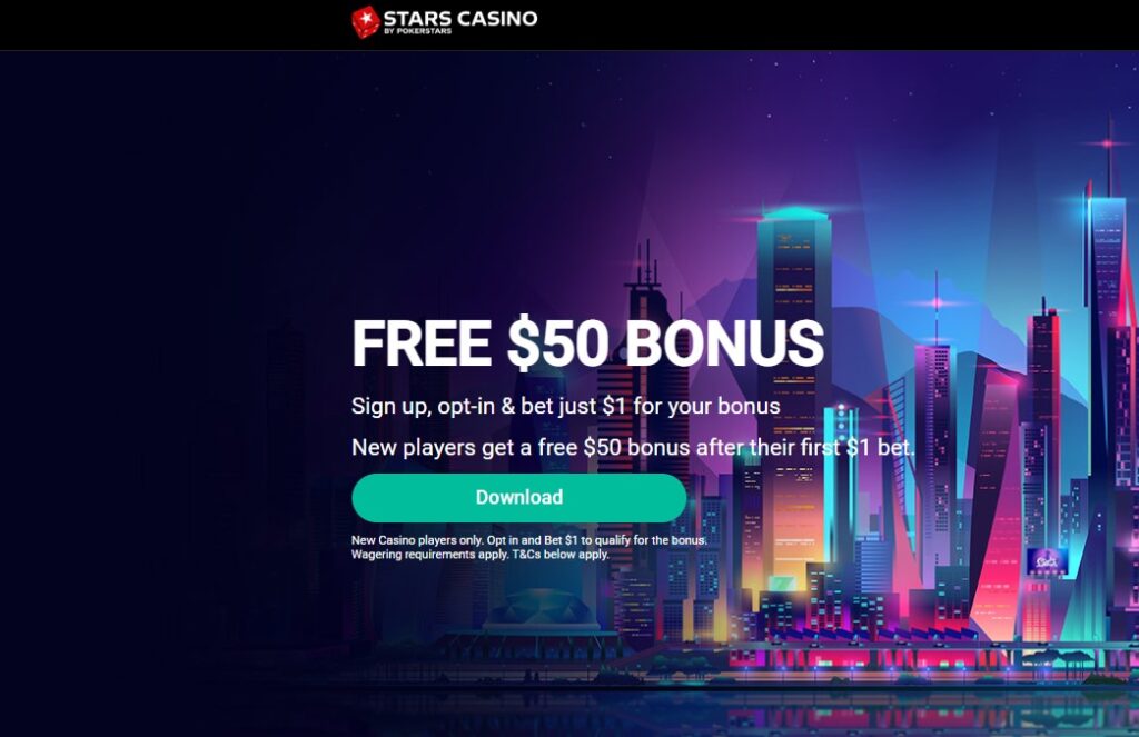 Stars Casino NJ Sign-up Bonus