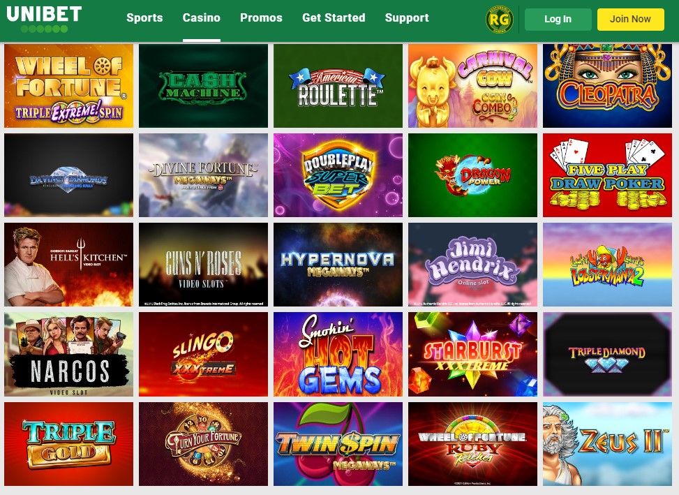 Unibet Online Casino Slots 