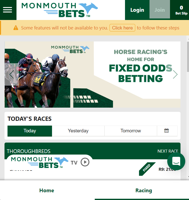Monmouthbets app promo