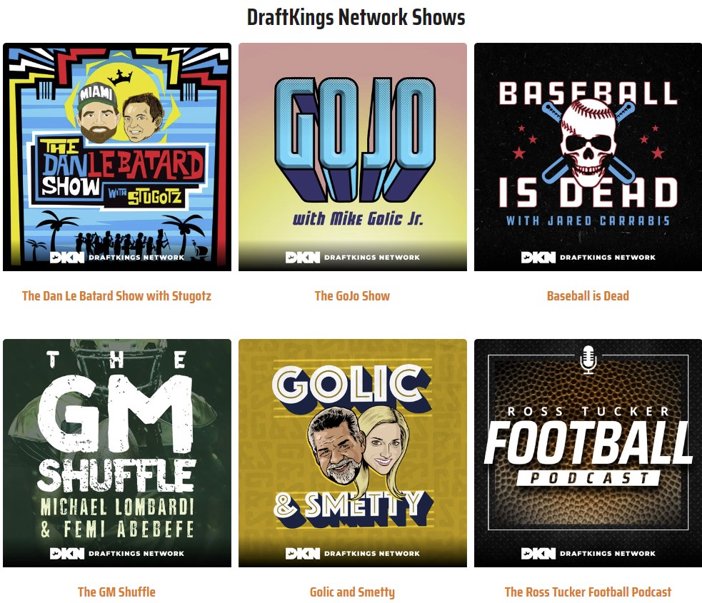 DraftKings Network Shows
