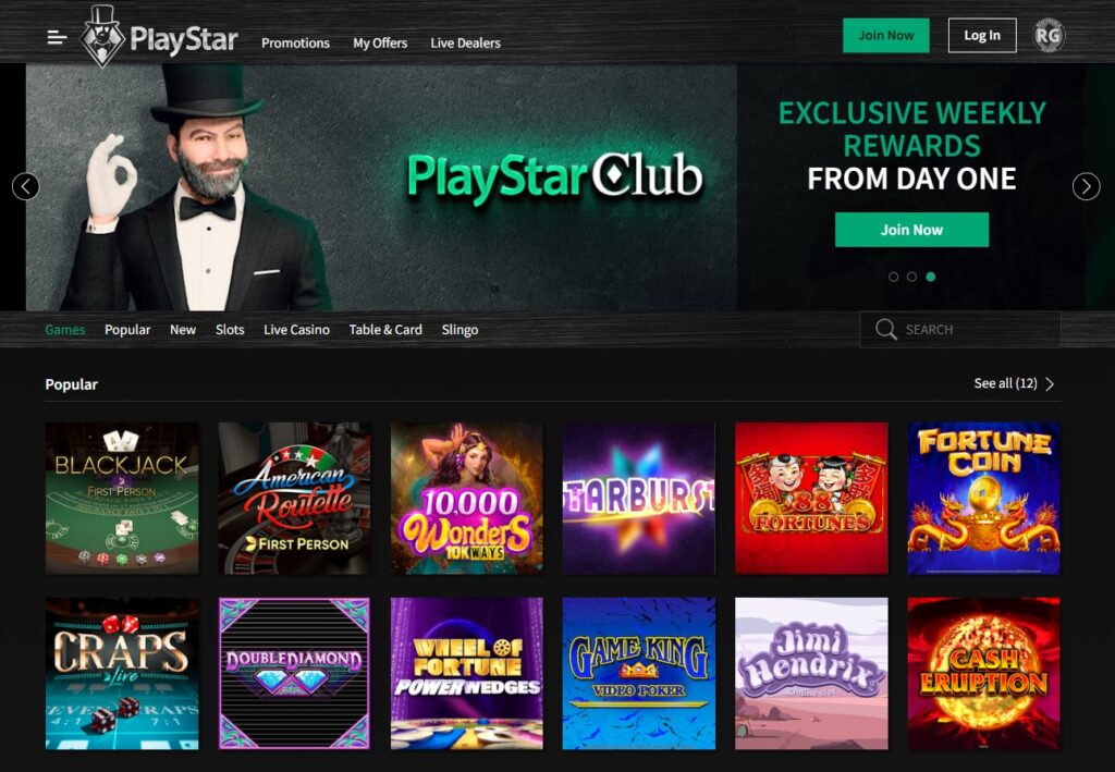 Playstar New Jersey Online Casino Games and Review 2024
