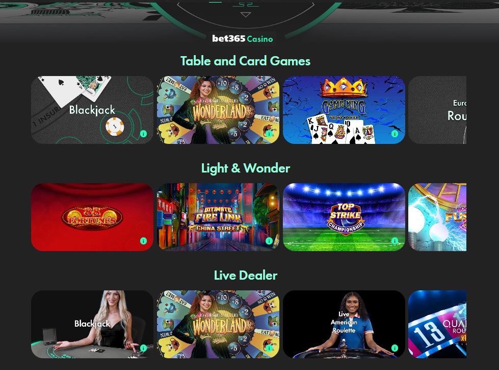 bet365 NJ casino slots