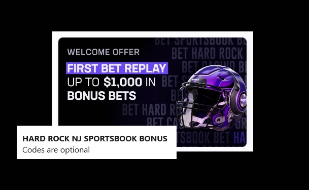 Hard Rock NJ sportsbook bonus and promo codes