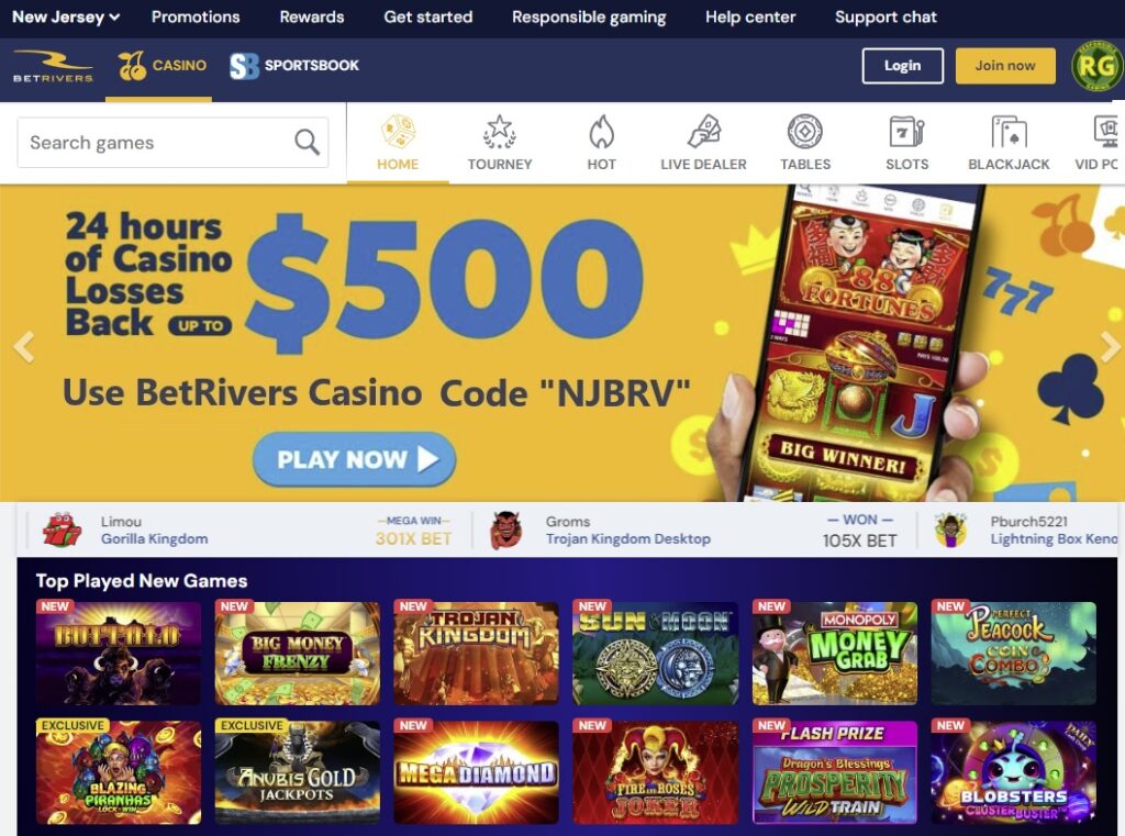 NJ Online Casino Games for Real Money