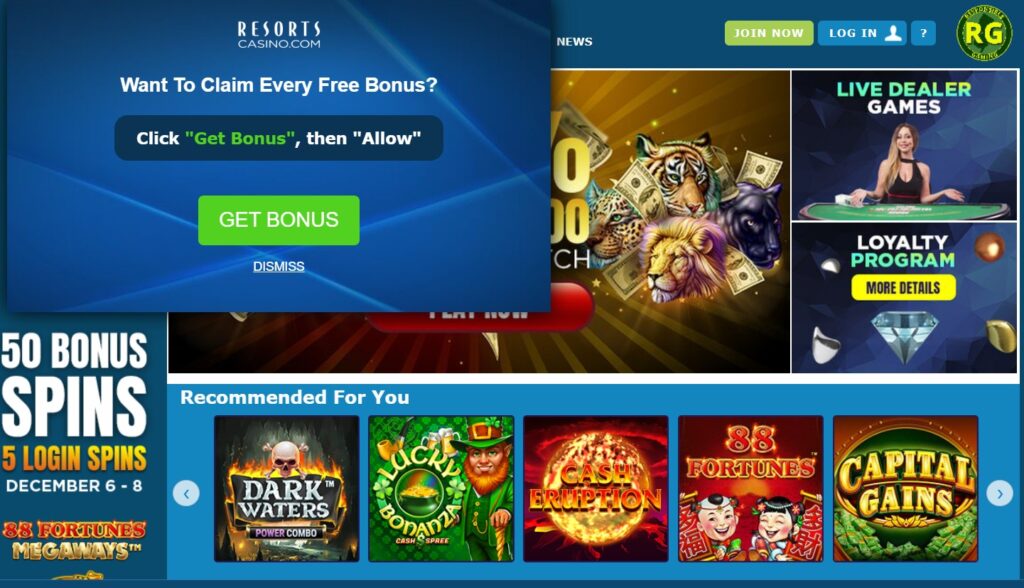 ResortsCasino com NJ Bonus