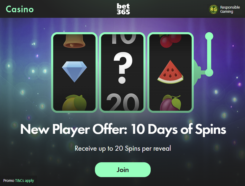 bet365 nj casino free spins bonus