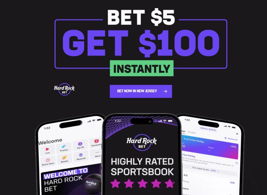 Hard Rock Bet NJ Sportsbook Bonus 