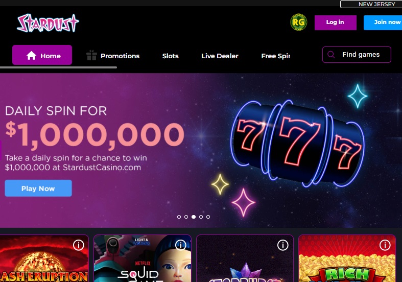 Daily Spins at NJ Stardust Casino