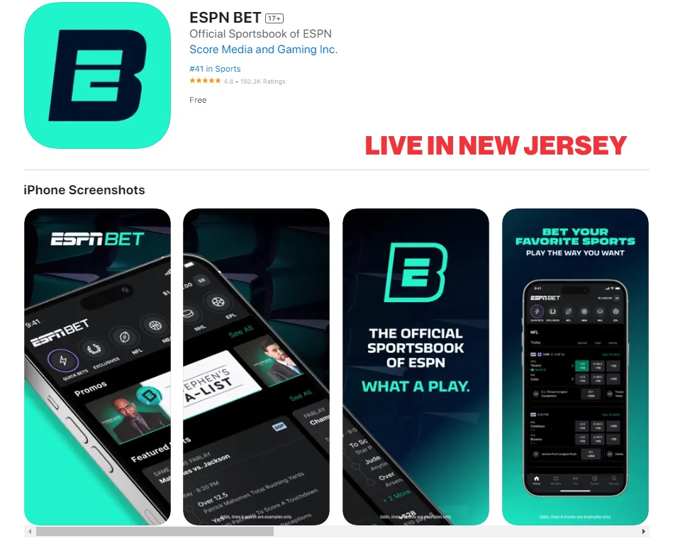 ESPNBet NJ App Review and Bonus