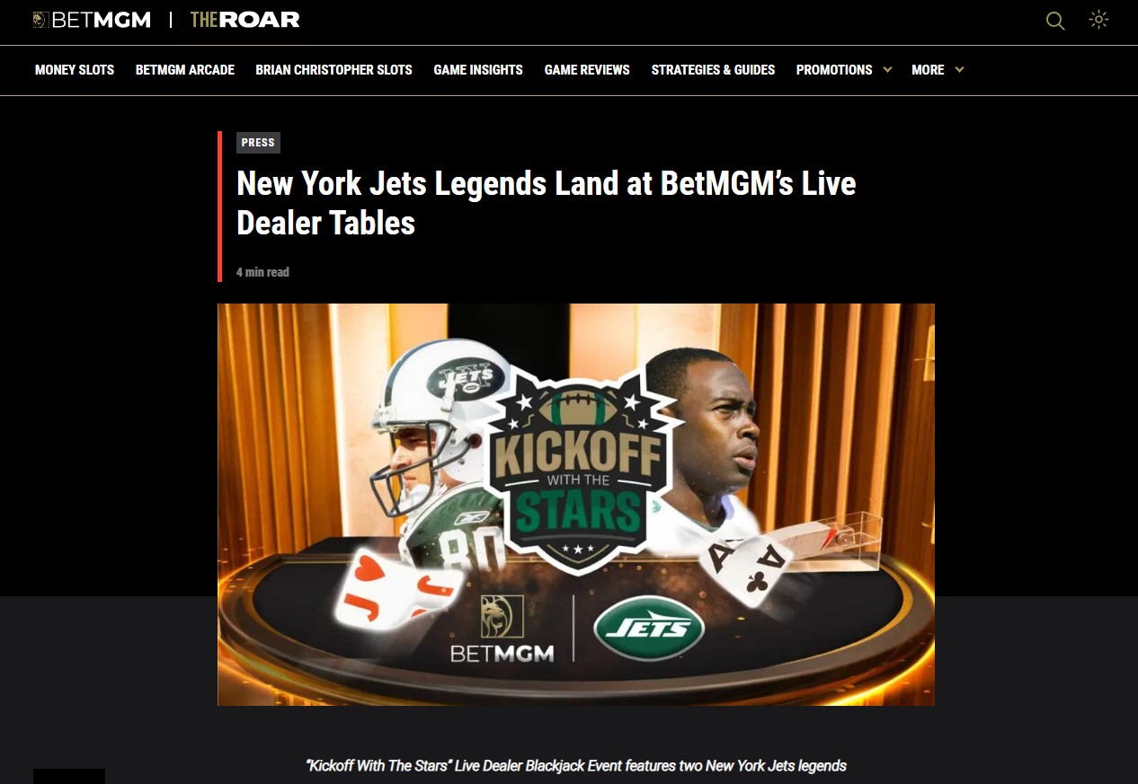 betMGM Live Blackjack NFL