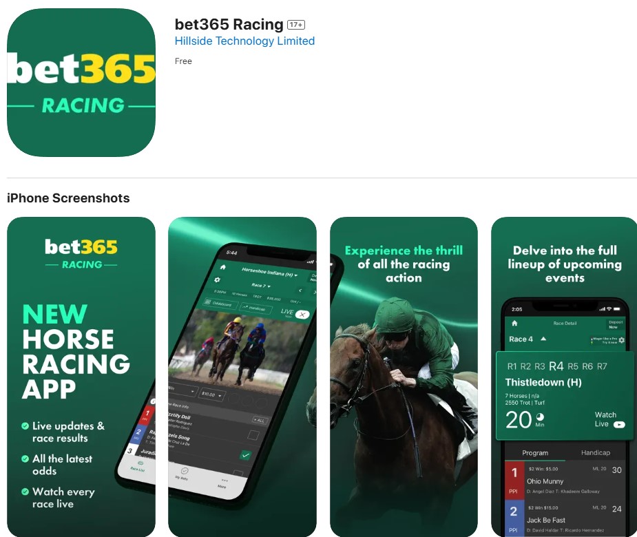 bet365 horse racing betting app