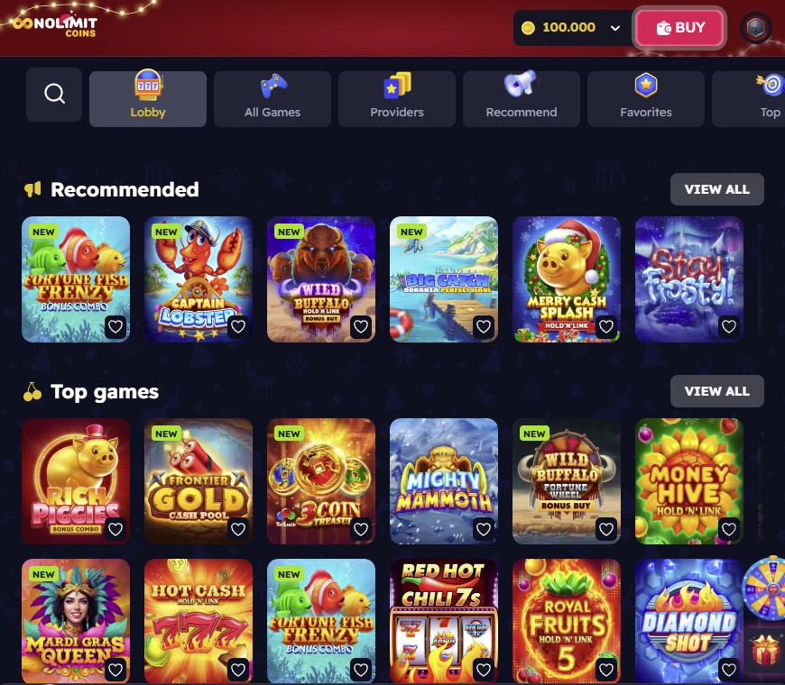 no limit coin casino