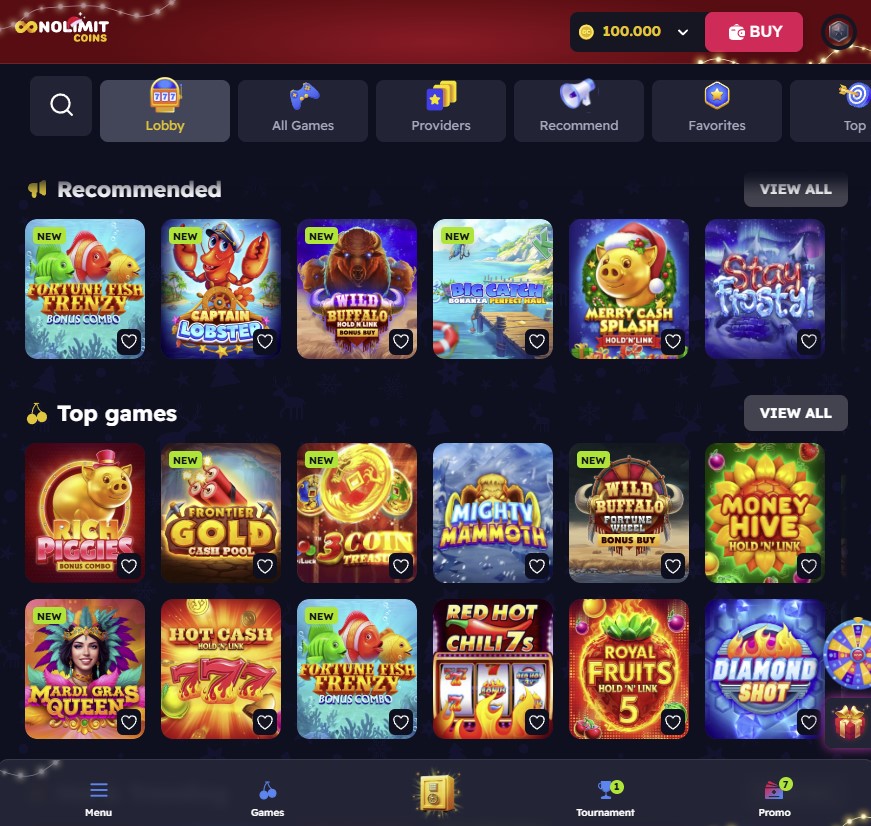 no limit coins casino