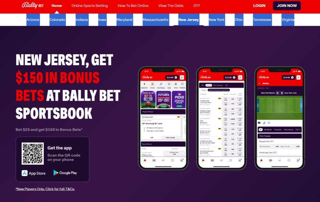 Bally Bet NJ Sportsbook Promo