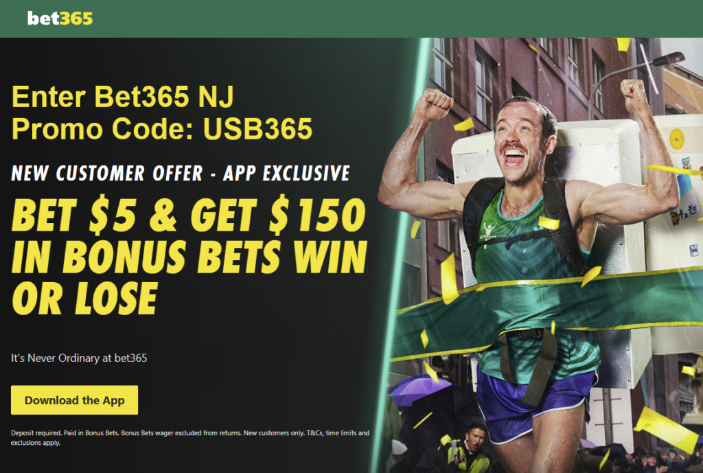 bet365 NJ new customer bonus code