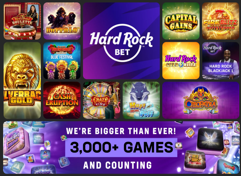 Hard Rock NJ Casino Games
