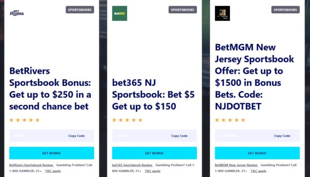 NJ Sportsbook promotions and bonus codes