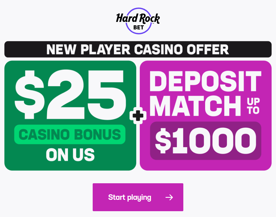 Hard Rock NJ Online Casino Bonus