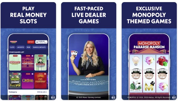 Monopoly Casino NJ Mobile app