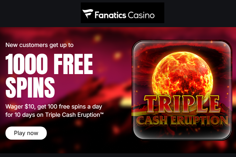 Casino NJ bonus - Fanatics 