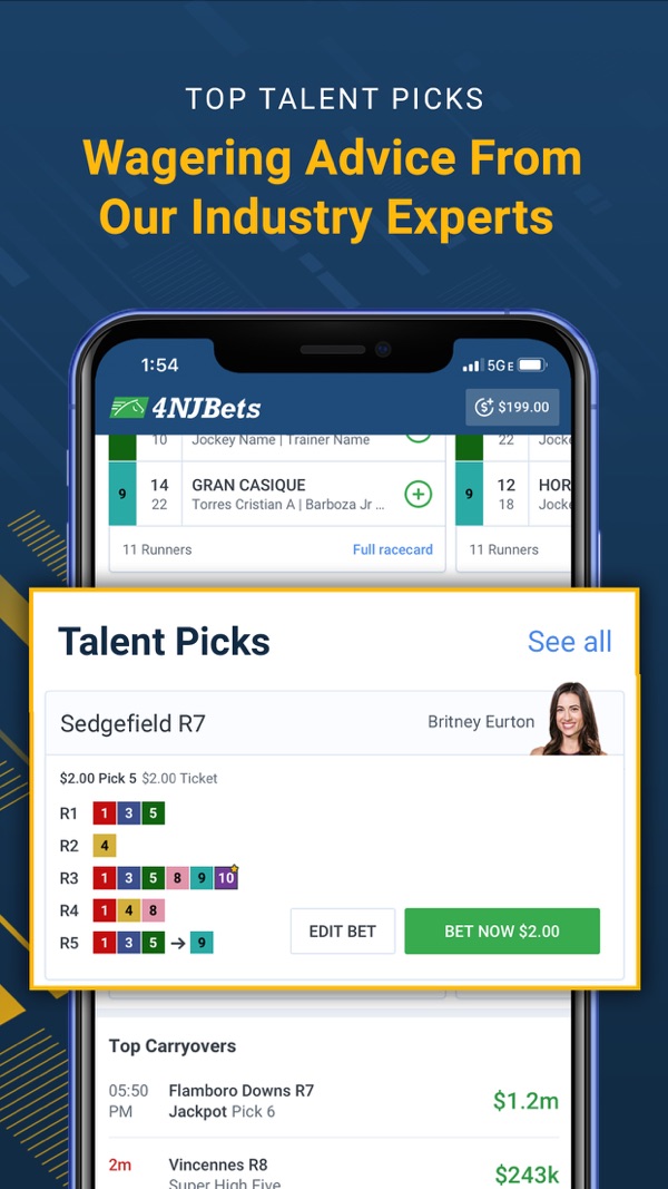 4NJBets NJ app on iPhone, App Store screenshot 3 of 4