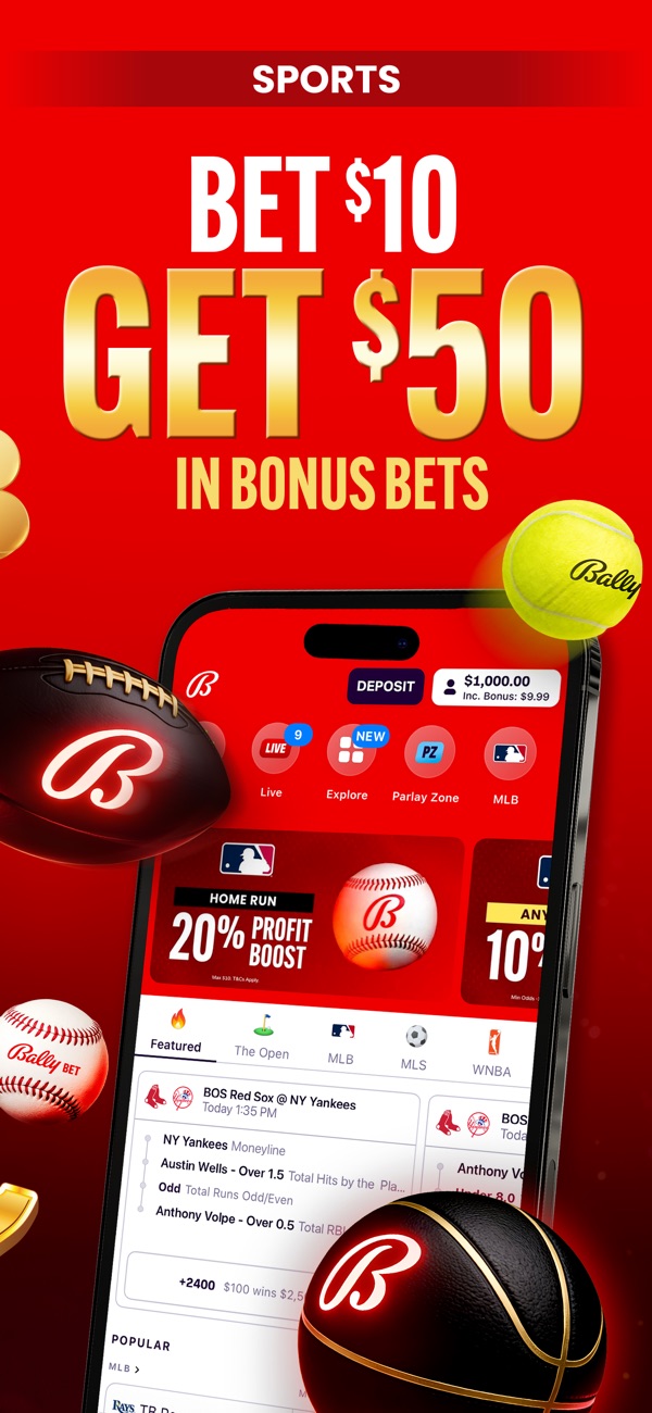 Bally Sportsbook & Casino NJ app on iPhone, App Store screenshot 2 of 6