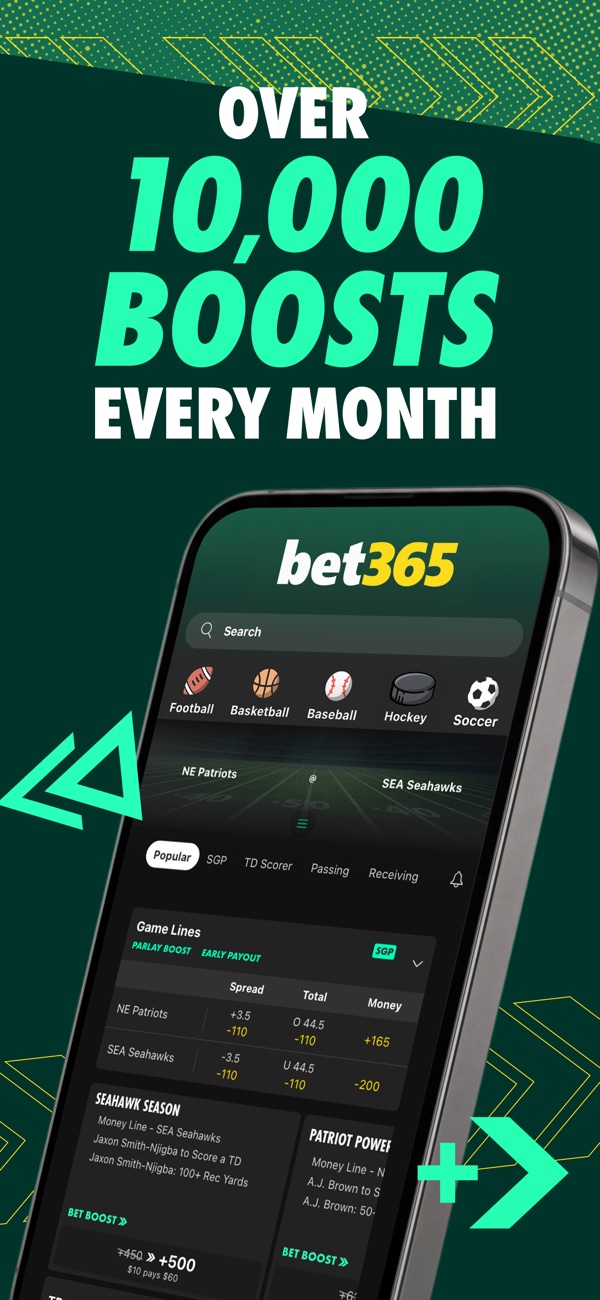 bet365 Sportsbook NJ app on iPhone, App Store screenshot 2 of 6
