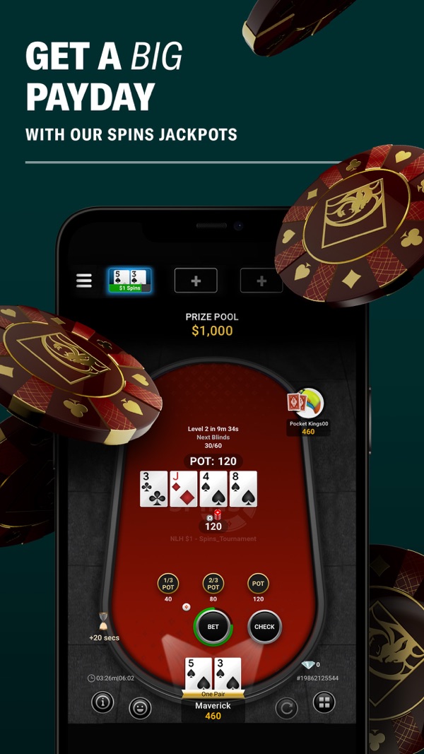 BetMGM Poker NJ app on iPhone, App Store screenshot 3 of 6