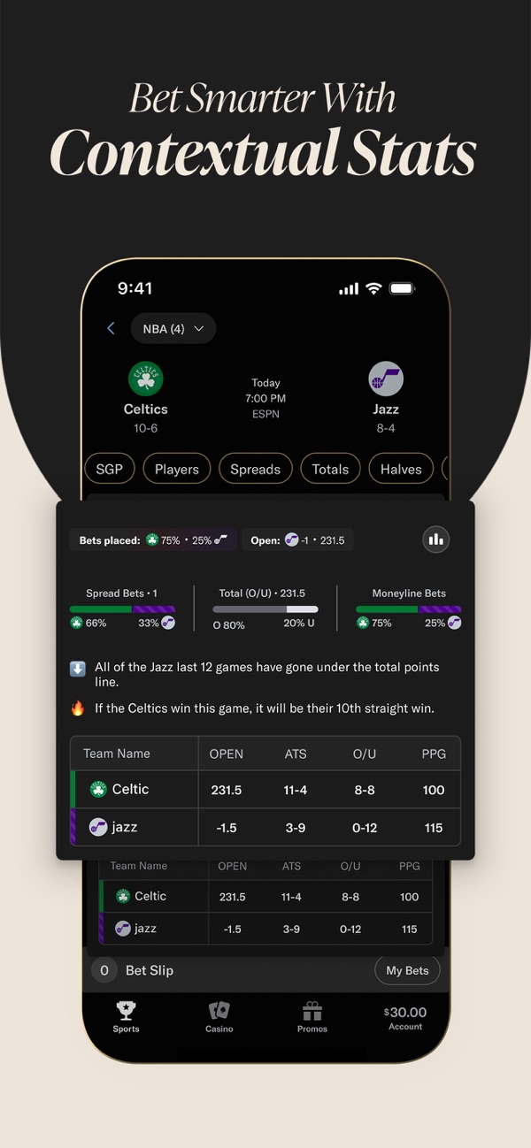 BetMGM Sportsbook NJ app on iPhone, App Store screenshot 4 of 6