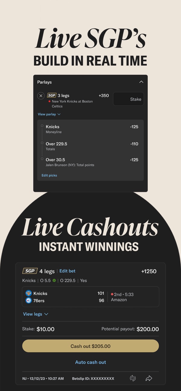 BetMGM Sportsbook NJ app on iPhone, App Store screenshot 5 of 6