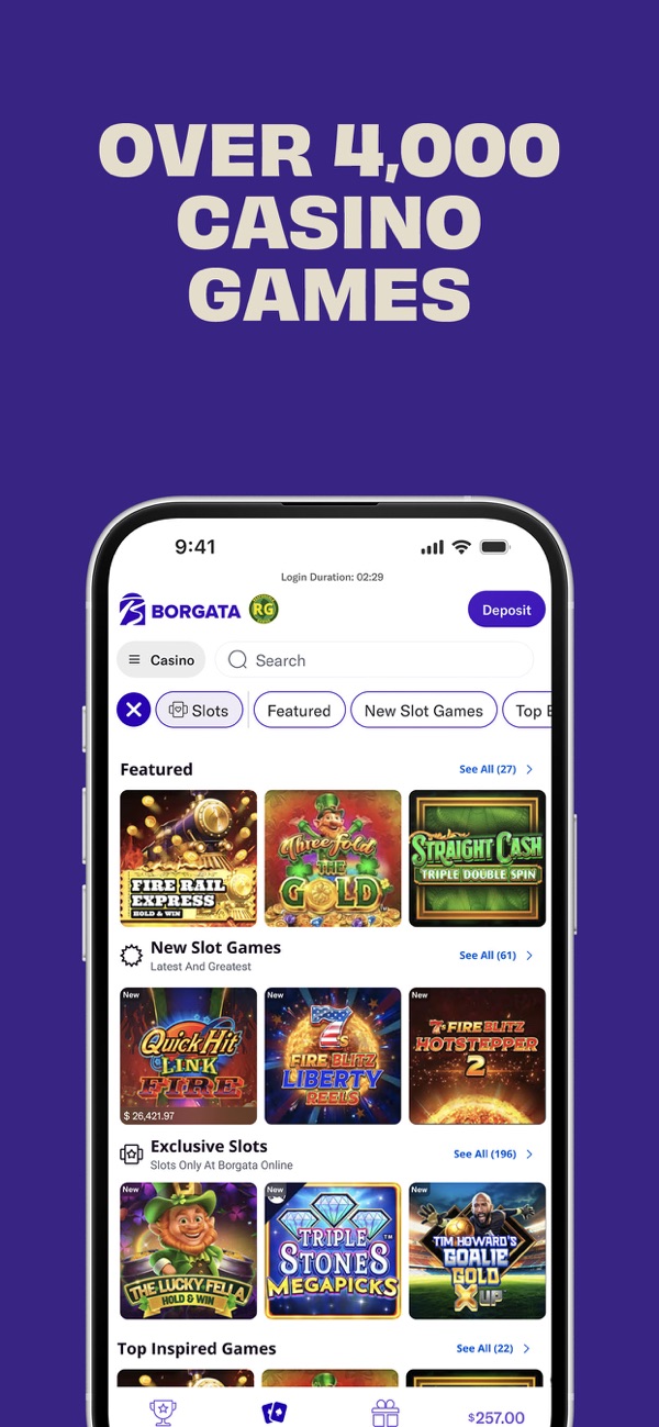 Borgata Casino NJ app on iPhone, App Store screenshot 2 of 6