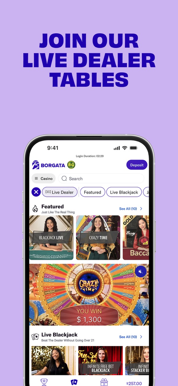 Borgata Casino NJ app on iPhone, App Store screenshot 5 of 6