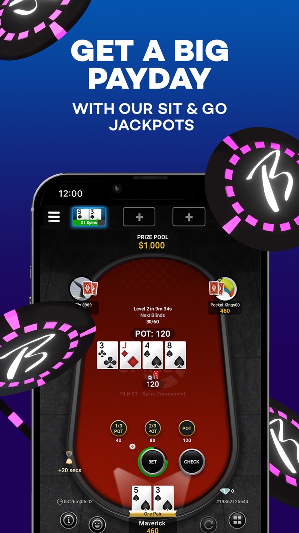 Borgata Poker NJ app on iPhone, App Store screenshot 3 of 6