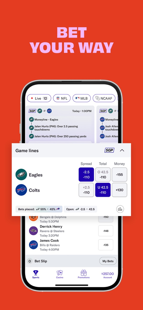 Borgata Sportsbook NJ app on iPhone, App Store screenshot 4 of 6