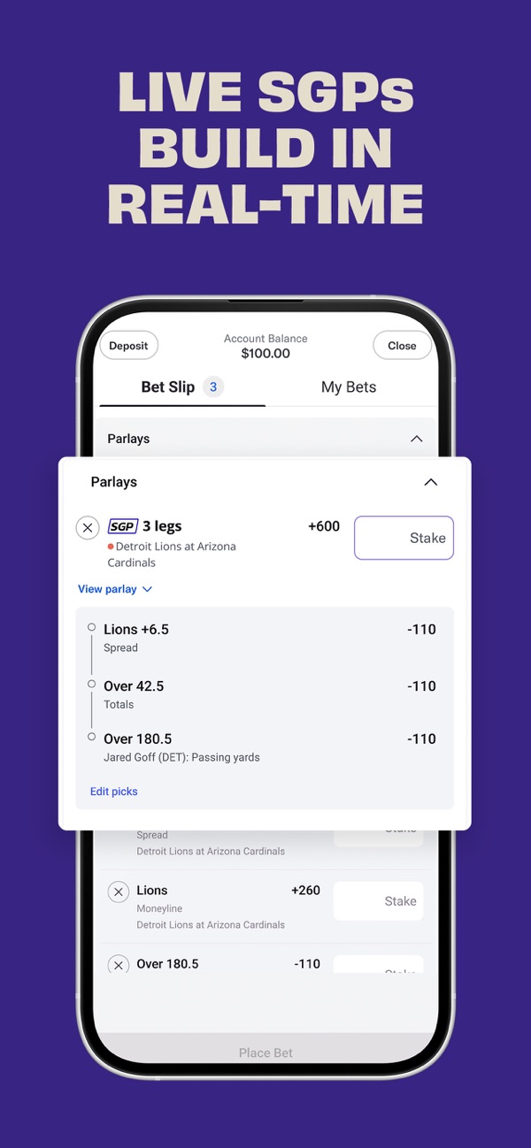 Borgata Sportsbook NJ app on iPhone, App Store screenshot 5 of 6