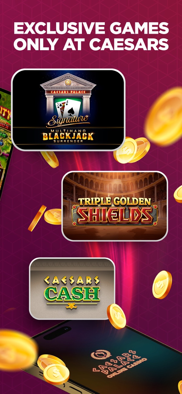 Caesars Palace Online Casino NJ app on iPhone, App Store screenshot 5 of 6