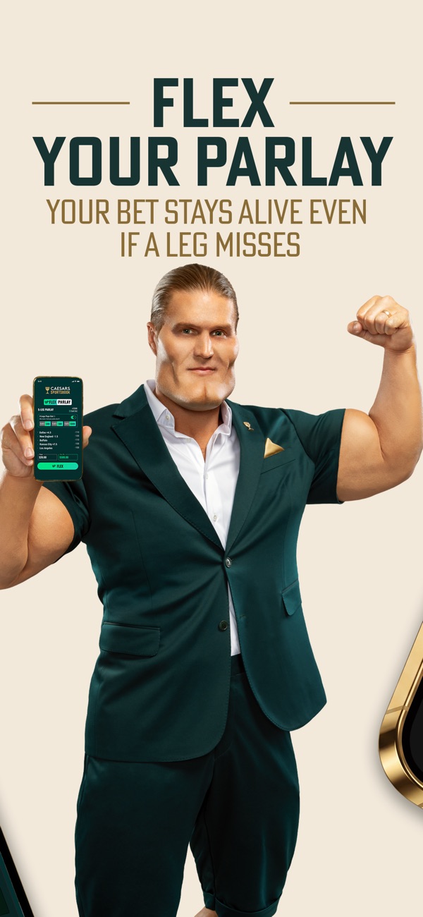 Caesars Sportsbook NJ app on iPhone, App Store screenshot 3 of 6