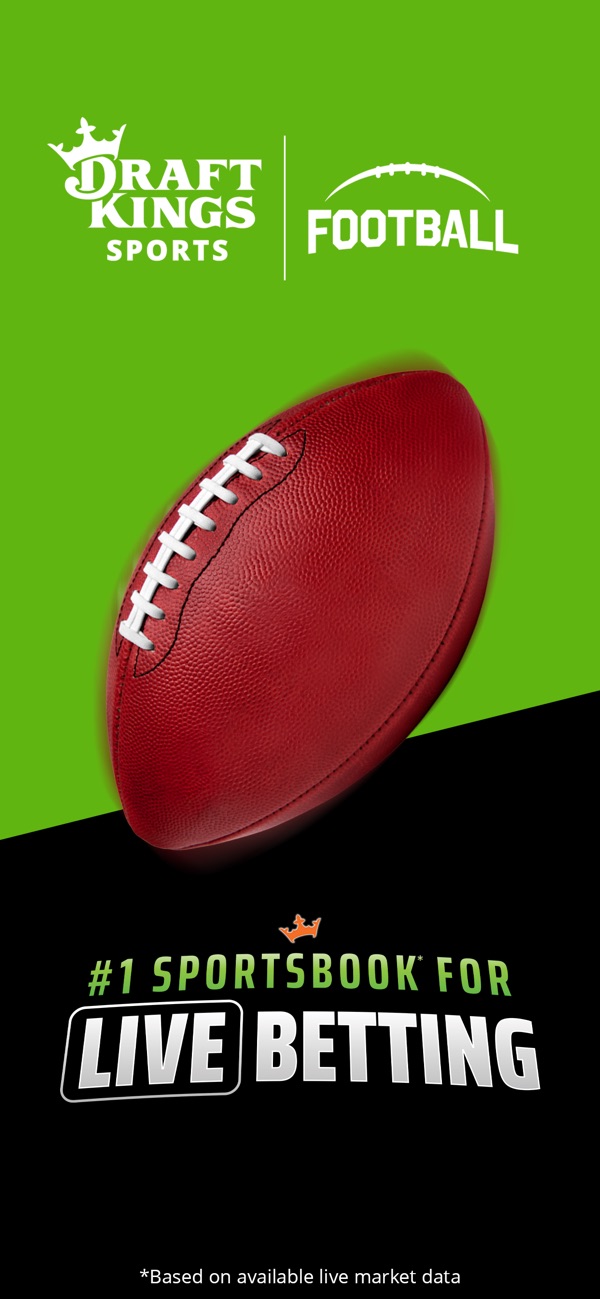 DraftKings Sportsbook NJ app on iPhone, App Store screenshot 1 of 6