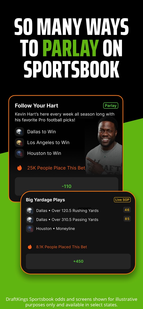 DraftKings Sportsbook NJ app on iPhone, App Store screenshot 4 of 6