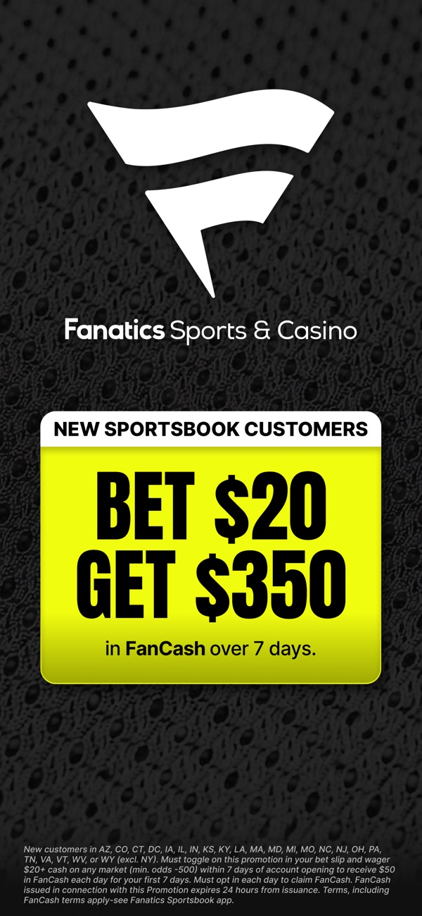 Fanatics Sportsbook & Casino NJ app on iPhone, App Store screenshot 1 of 6