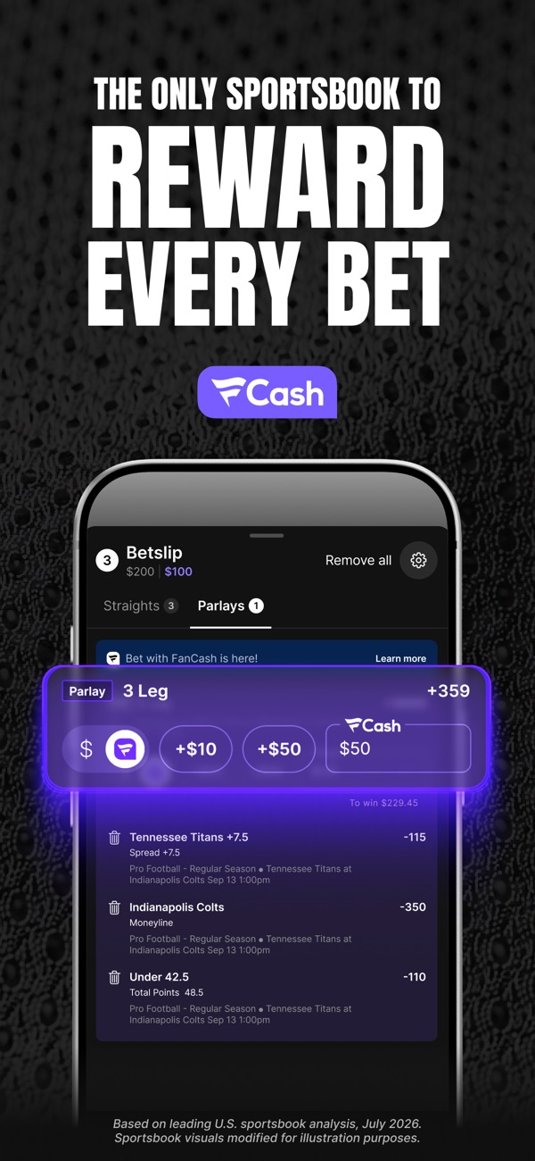 Fanatics Sportsbook & Casino NJ app on iPhone, App Store screenshot 2 of 6