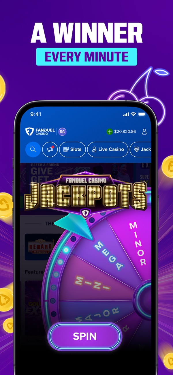FanDuel Casino NJ app on iPhone, App Store screenshot 4 of 6