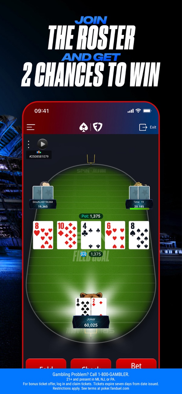 PokerStars on FanDuel NJ app on iPhone, App Store screenshot 5 of 6