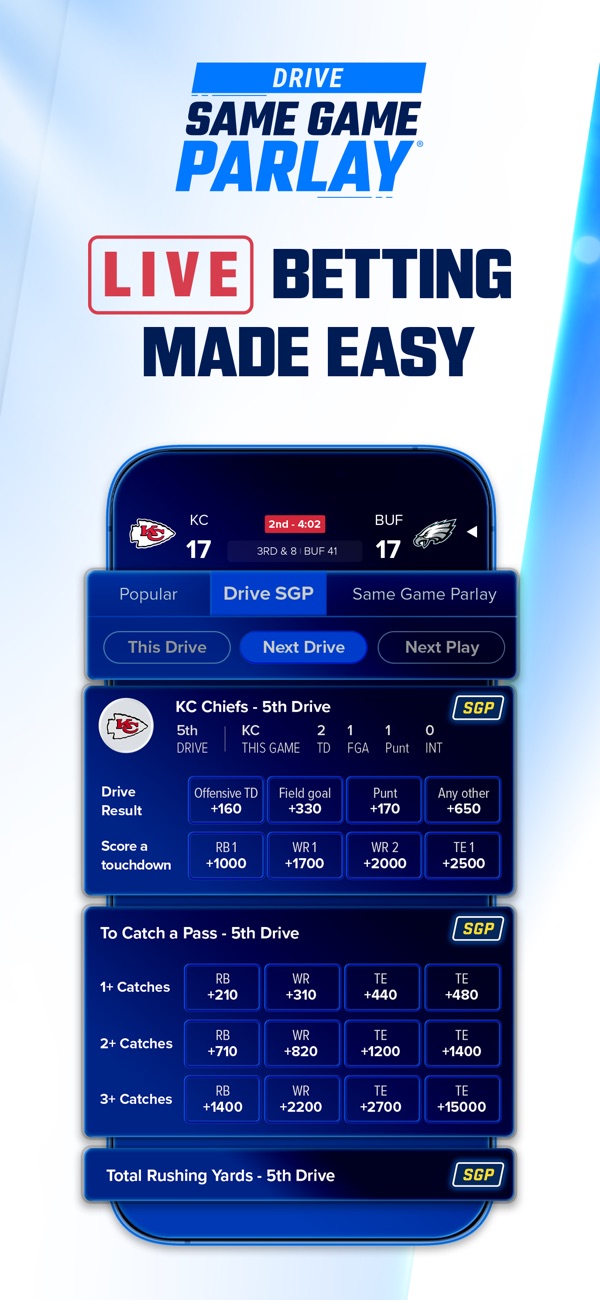 FanDuel Sportsbook NJ app on iPhone, App Store screenshot 3 of 6