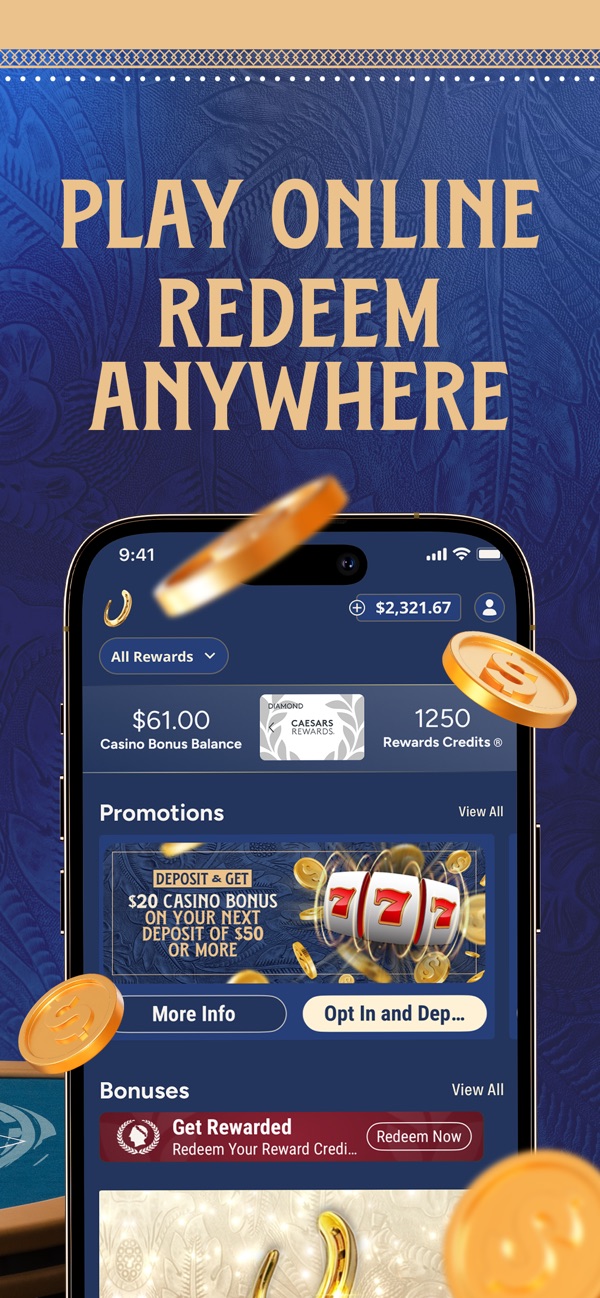Horseshoe Casino NJ app on iPhone, App Store screenshot 6 of 6