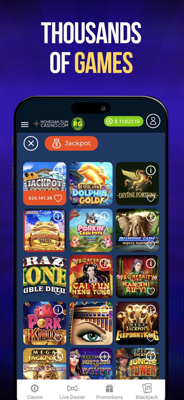 Mohegan Sun Casino NJ app on iPhone, App Store screenshot 6 of 6