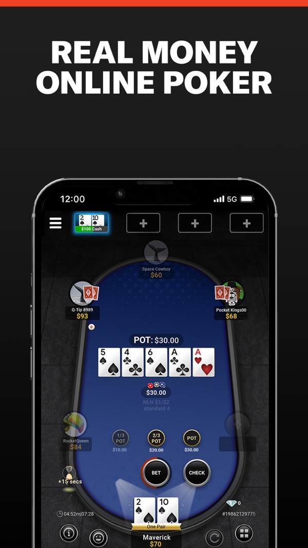 PartyPoker NJ app on iPhone, App Store screenshot 2 of 6